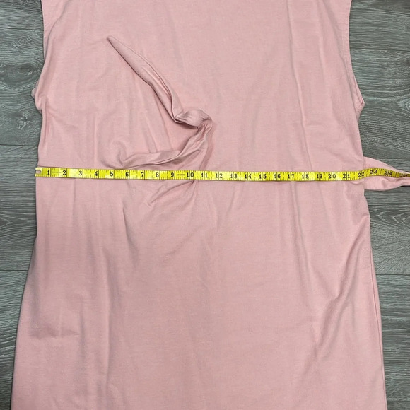 Nine West Knot Front Mini T-shirt Dress Pink XXL - Picture 9 of 15